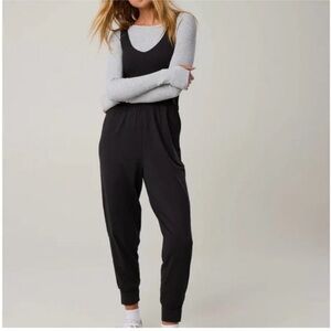 Aerie Offline Black Jogger Jumpsuit, NWT, Women’s Size XS